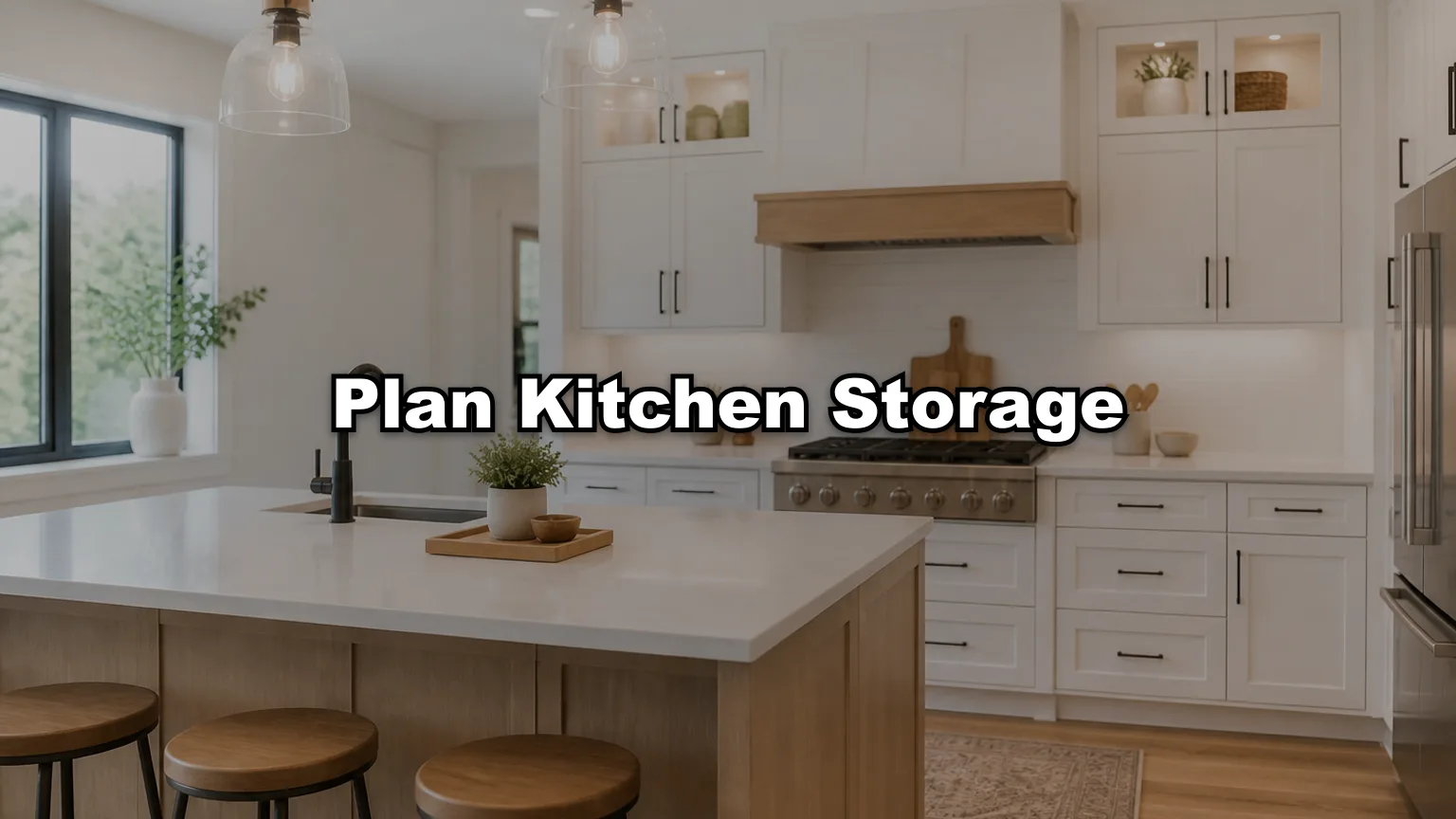 Plan Kitchen Storage cover — workshop photo with title overlay