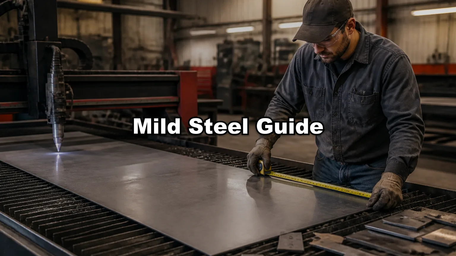 Mild Steel Guide cover — workshop photo with title overlay