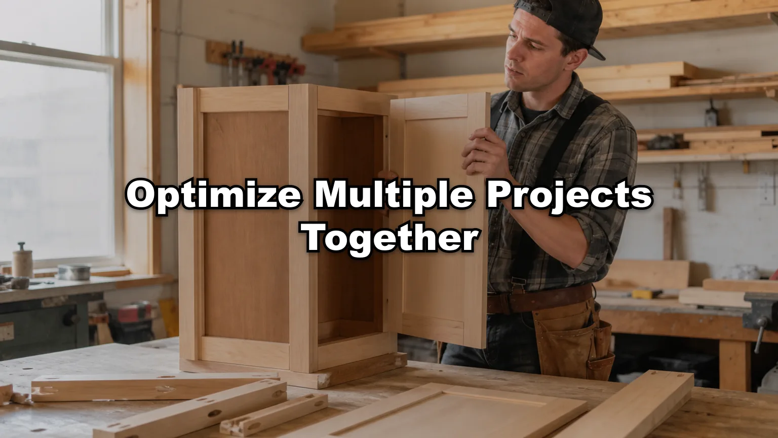 Optimize Multiple Projects Together cover — workshop photo with title overlay